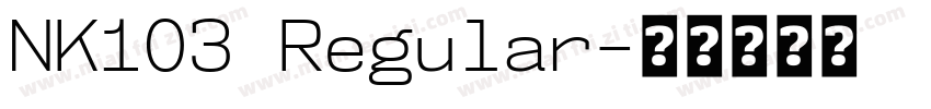 NK103 Regular字体转换
